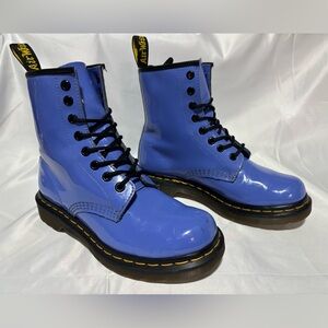 Blue Patent Leather Dr. Martens